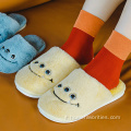Pantofole in cotone per bambini con grandi occhi a forma di cartone animato